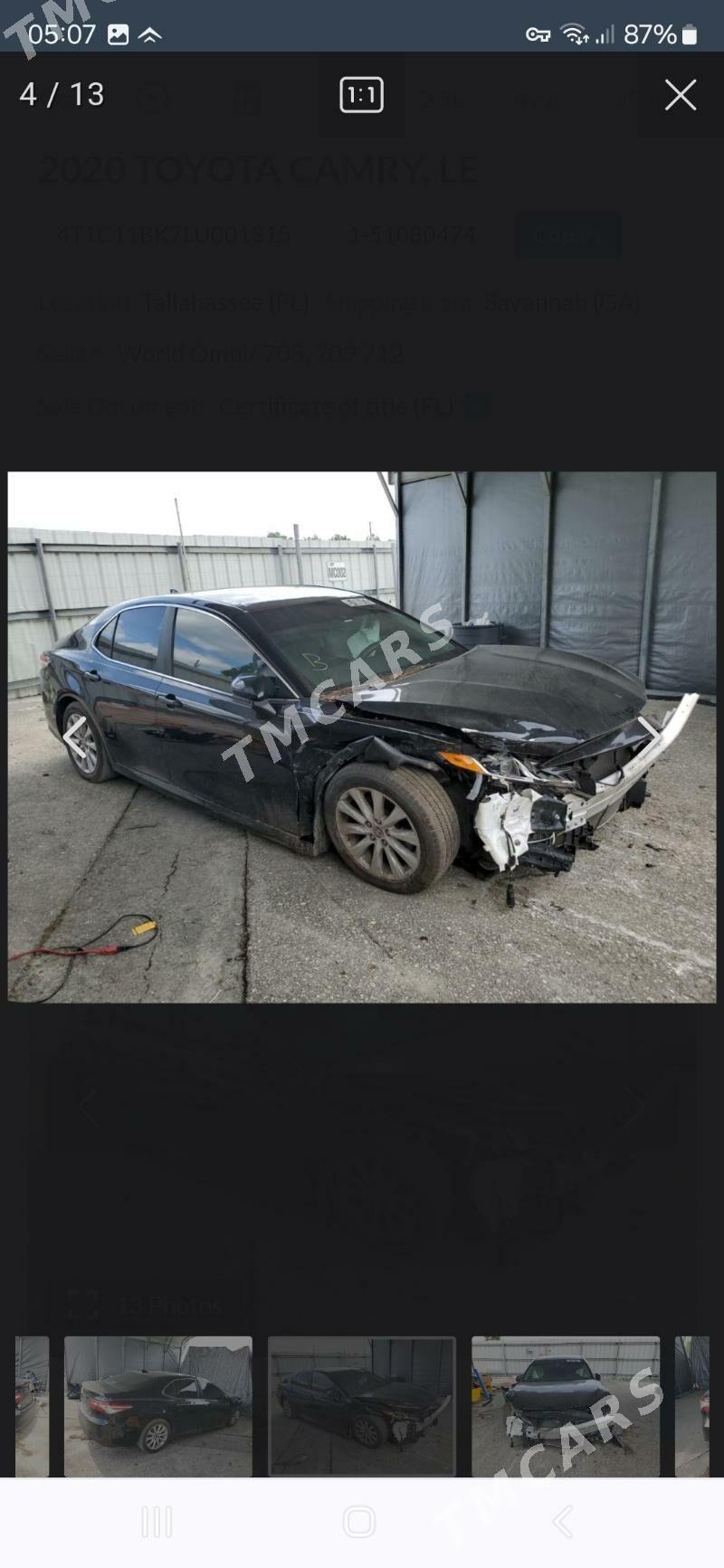Toyota Camry 2020 - 278 000 TMT - Aşgabat - img 5