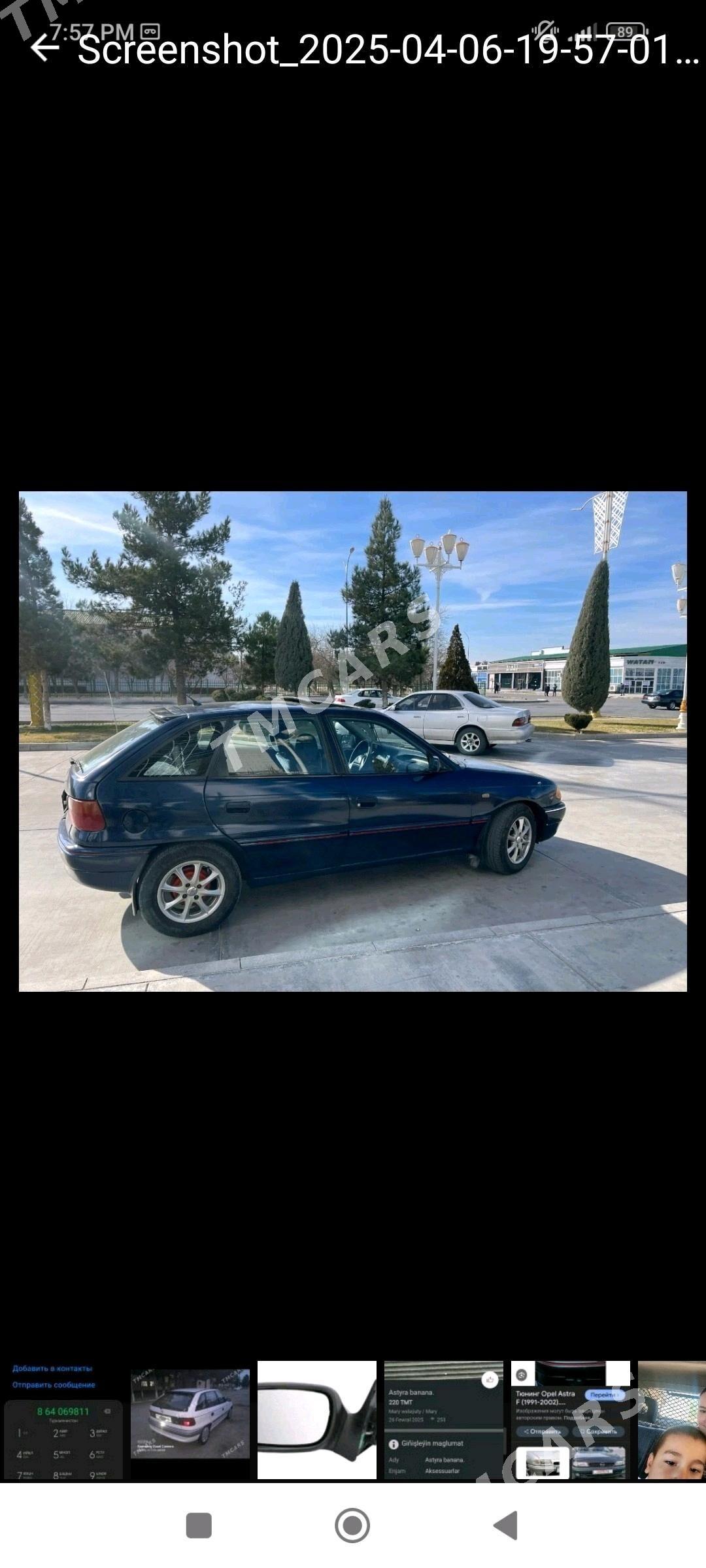 Opel Astra 1993 - 41 000 TMT - Мары - img 3