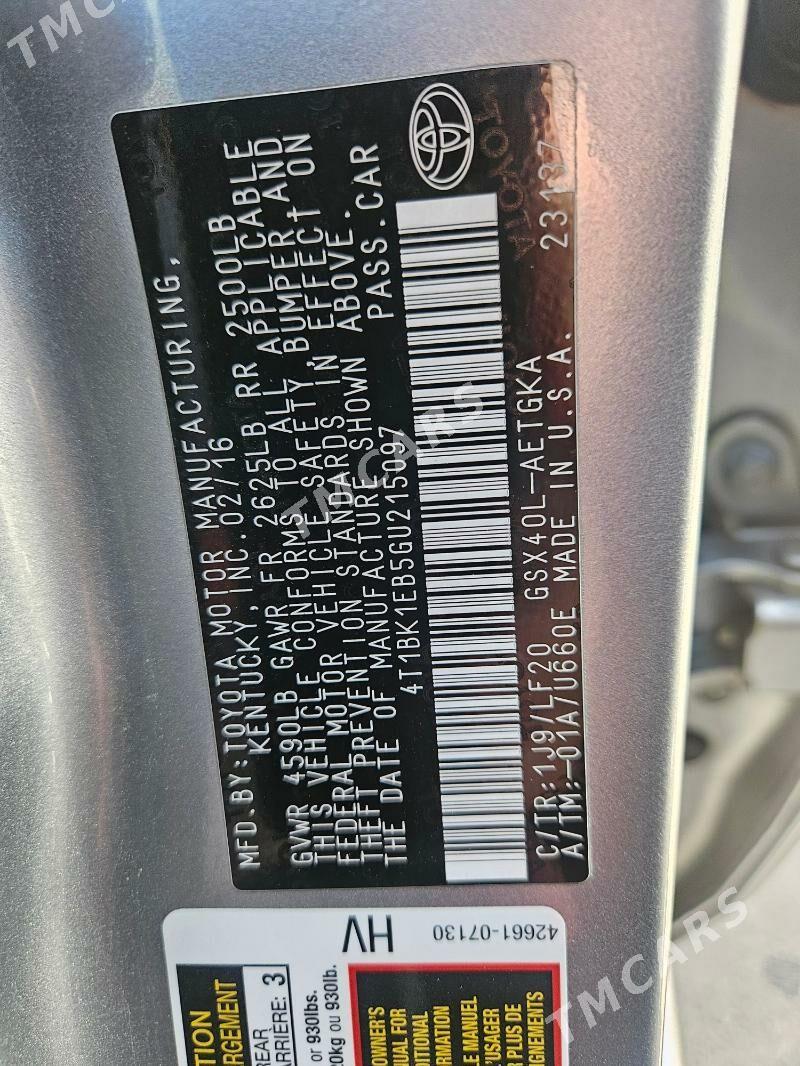 Toyota Avalon 2016 - 340 000 TMT - Улица Ататурка - img 7