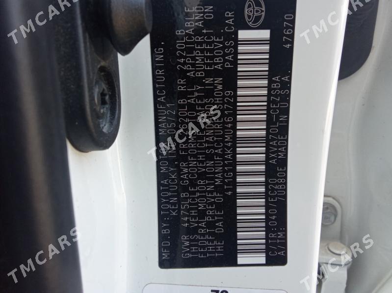 Toyota Camry 2021 - 310 000 TMT - Мары - img 8