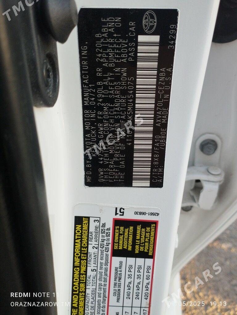 Toyota Camry 2021 - 300 000 TMT - Кипджак - img 5