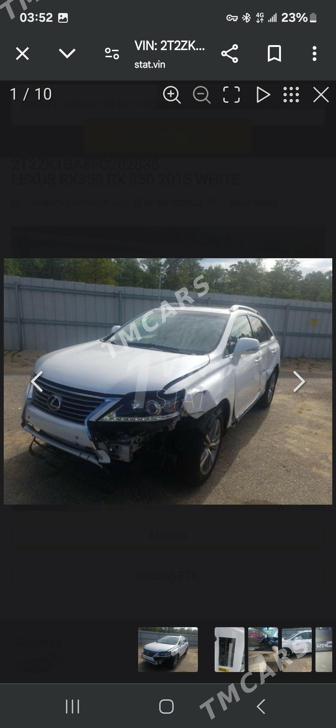 Lexus RX 350 2015 - 435 000 TMT - Дашогуз - img 10