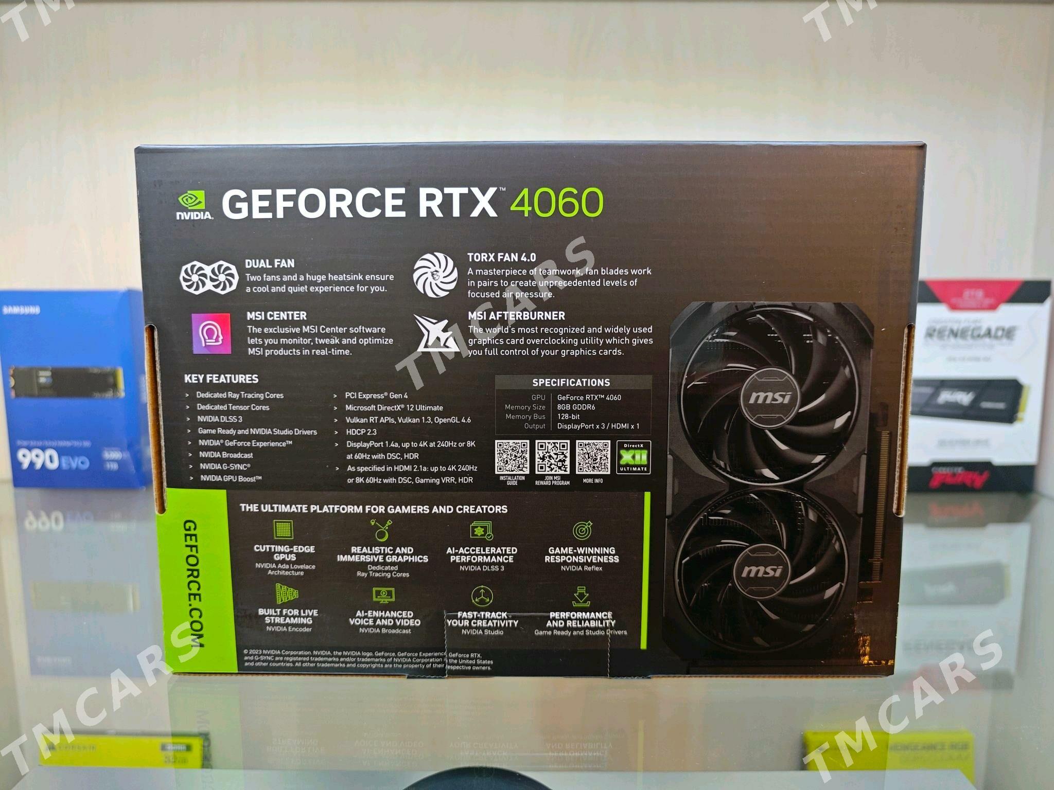RTX 4060 MSI VENTUS BLACK - Ашхабад - img 4