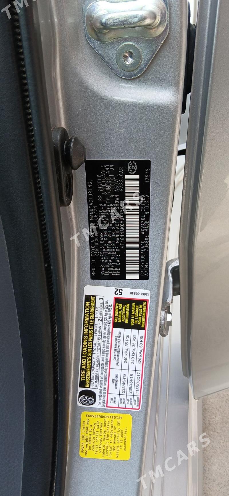 Toyota Camry 2021 - 330 000 TMT - Мары - img 4
