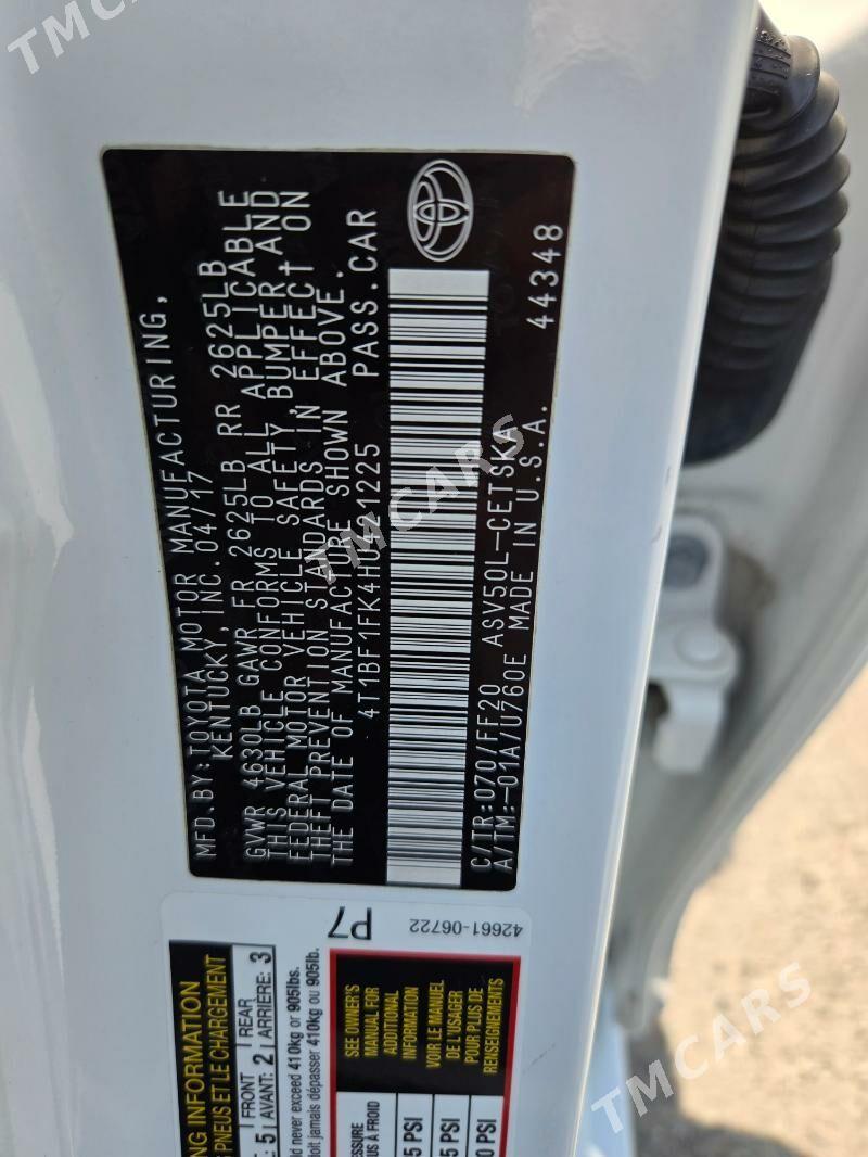 Toyota Camry 2017 - 275 000 TMT - 4 mkr - img 2