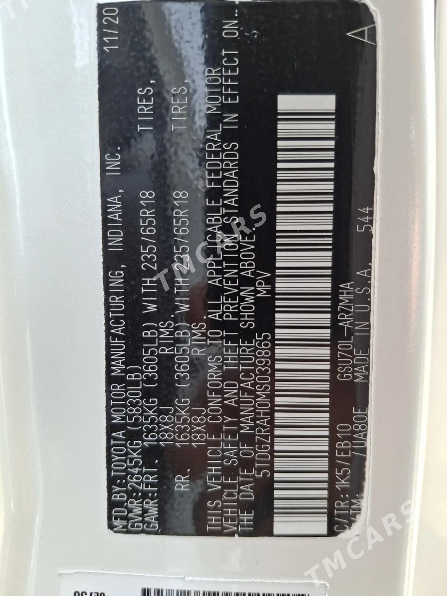 Toyota Highlander 2020 - 530 000 TMT - Mary - img 2