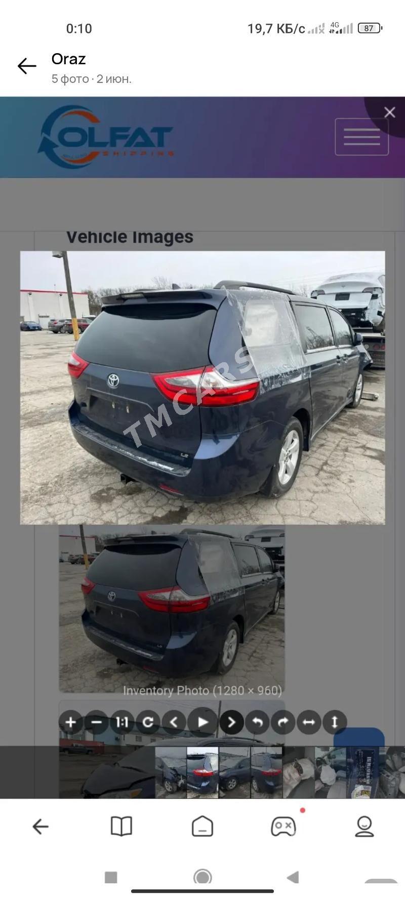 Toyota Sienna 2020 - 425 000 TMT - Aşgabat - img 5