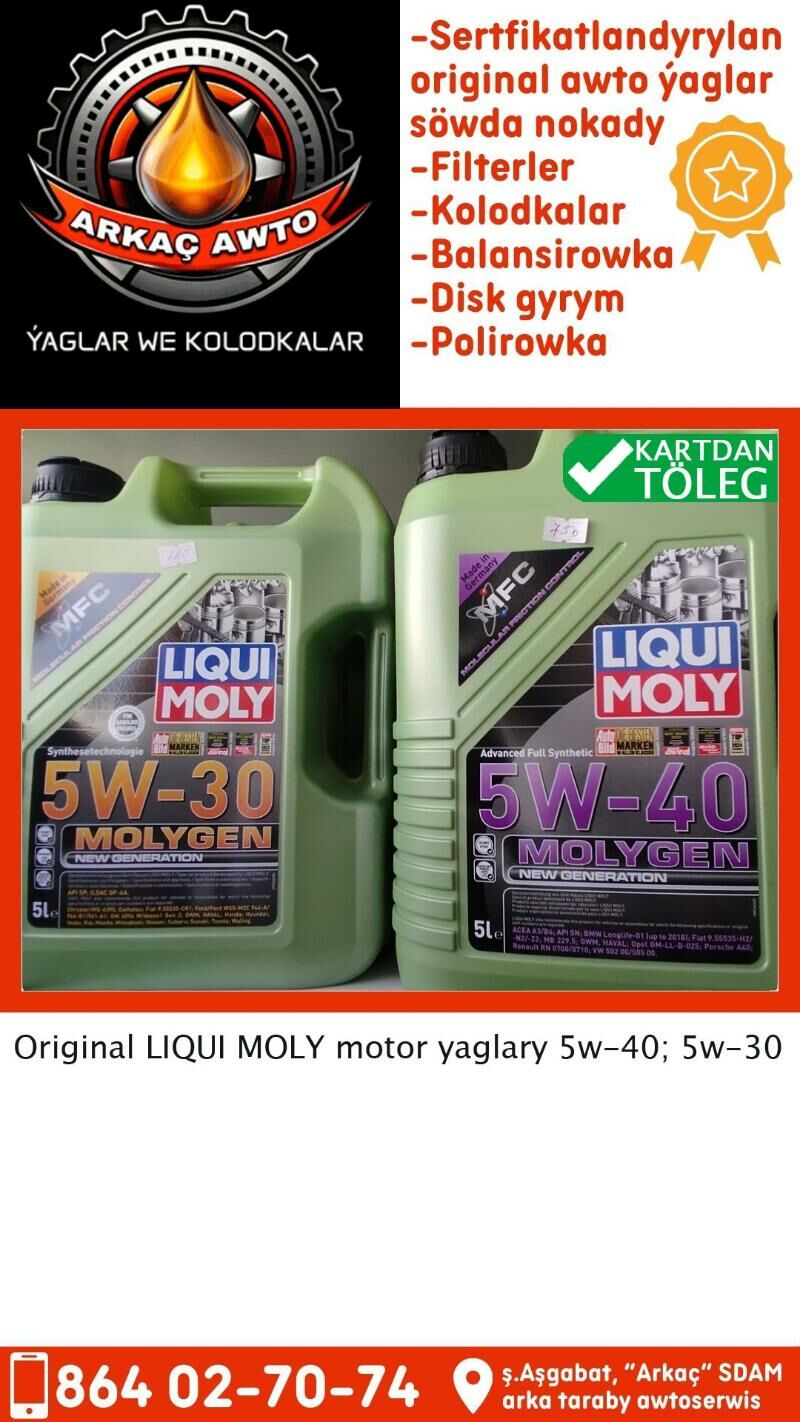 LIQUI MOLY MOTOR YAGLARY ORIGI - Aşgabat - img 2