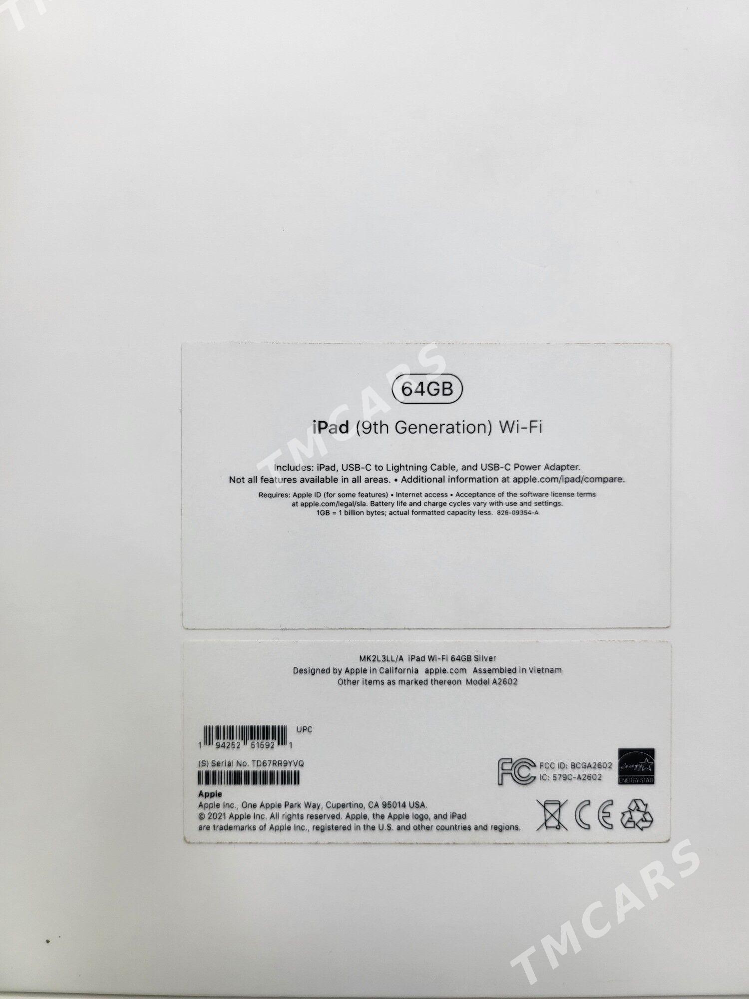 Ipad9 64gb 100% - Garaşsyzlygyň 15 ýyllygy Söwda Merkezi - img 5