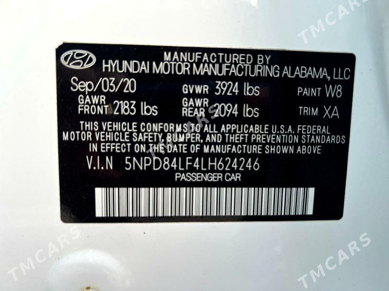 Hyundai Elantra 2020 - 235 000 TMT - Ашхабад - img 9