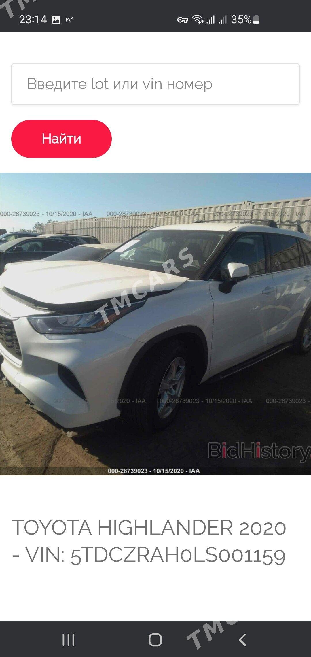 Toyota Highlander 2020 - 455 000 TMT - Ашхабад - img 9