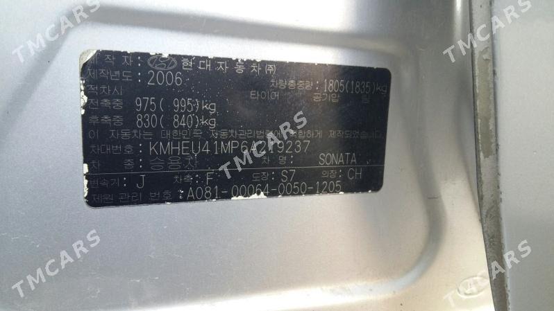 Hyundai Sonata 2006 - 125 000 TMT - 11 мкр - img 5