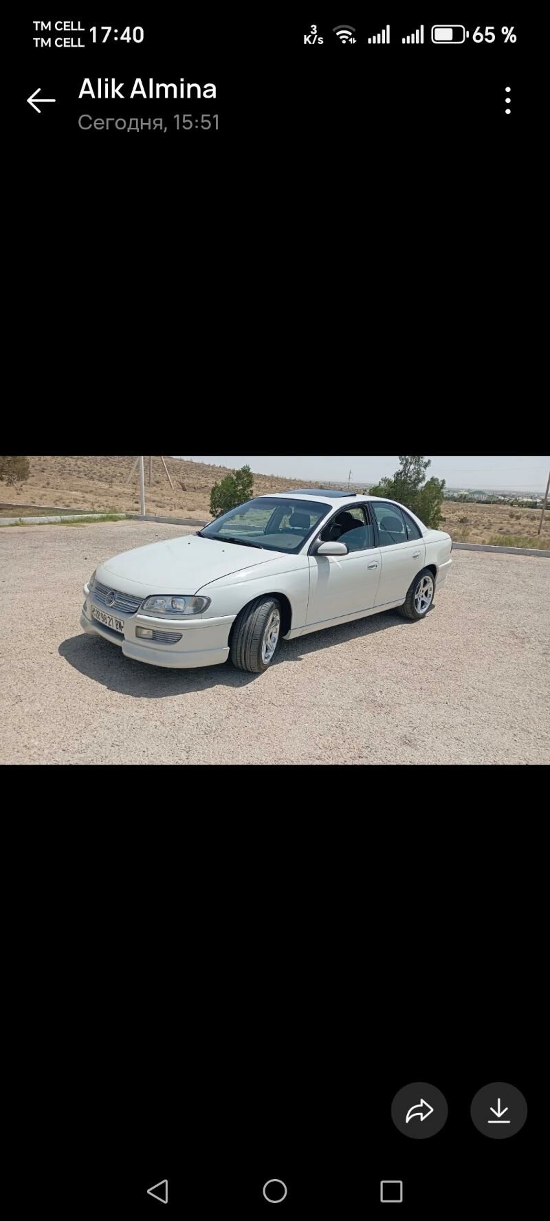 Opel Omega 1999 - 70 000 TMT - Балканабат - img 5