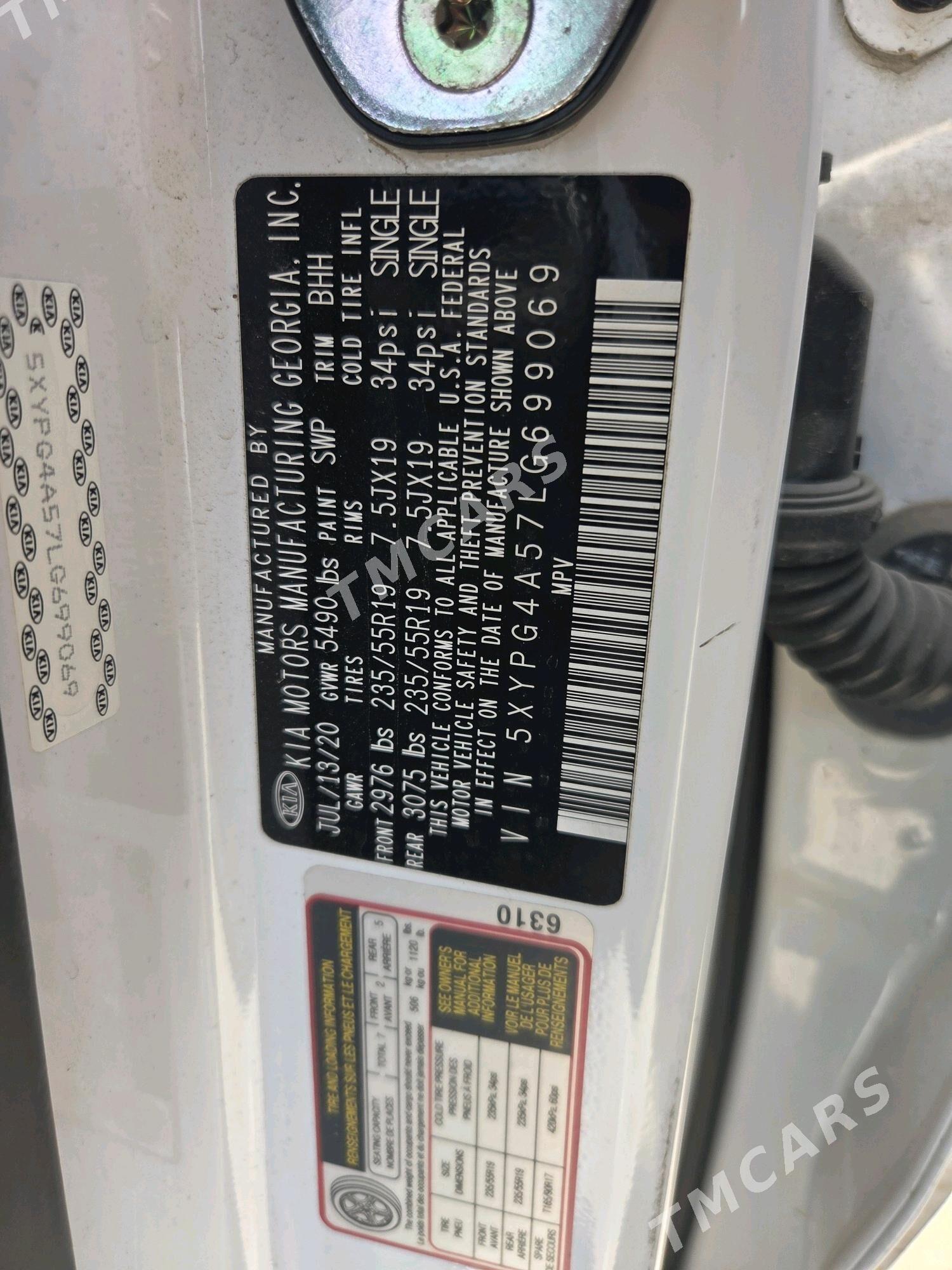 Kia Sorento 2020 - 315 000 TMT - Aşgabat - img 3