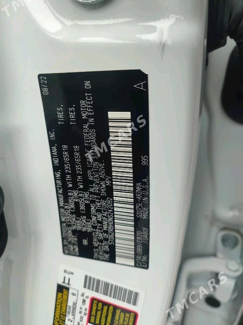 Toyota Highlander 2023 - 700 000 TMT - Görogly (Tagta) - img 10