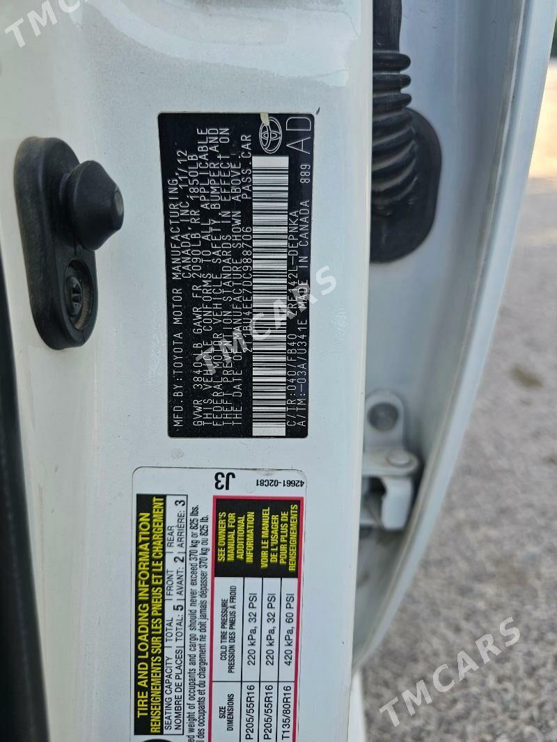 Toyota Corolla 2012 - 167 000 TMT - Ашхабад - img 4