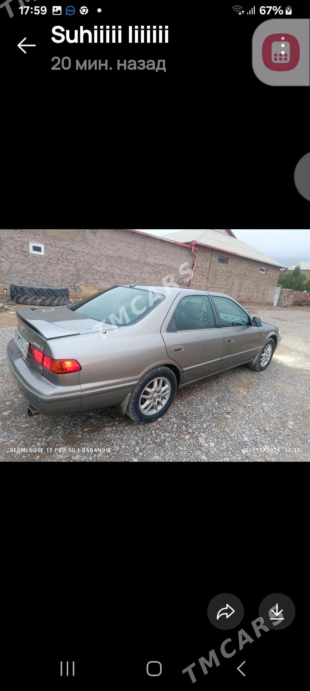 Toyota Camry 2001 - 175 000 TMT - Köýtendag - img 2