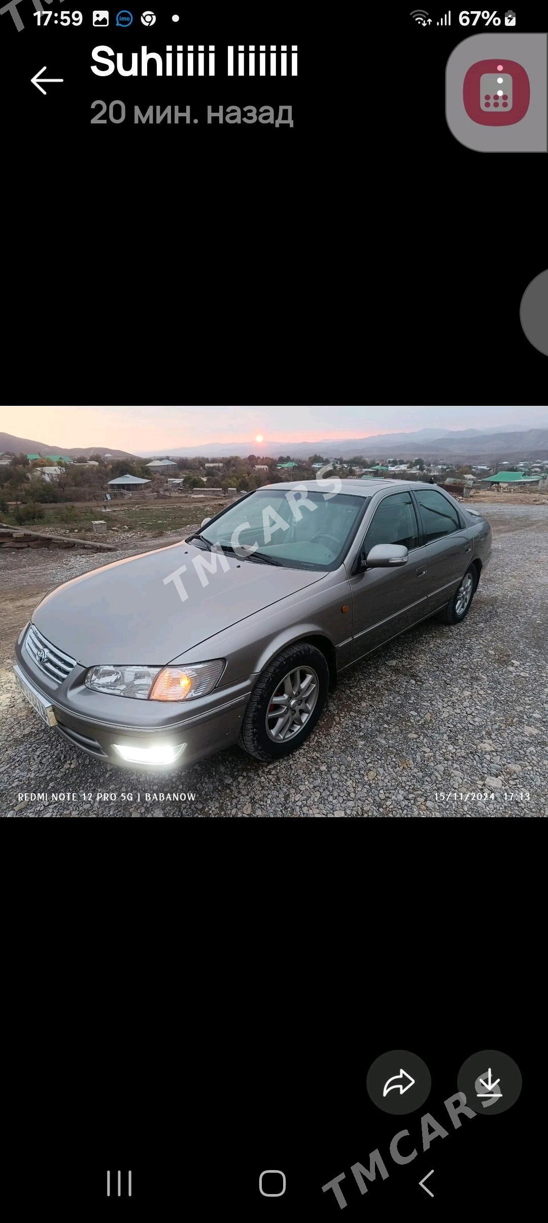 Toyota Camry 2001 - 175 000 TMT - Köýtendag - img 3