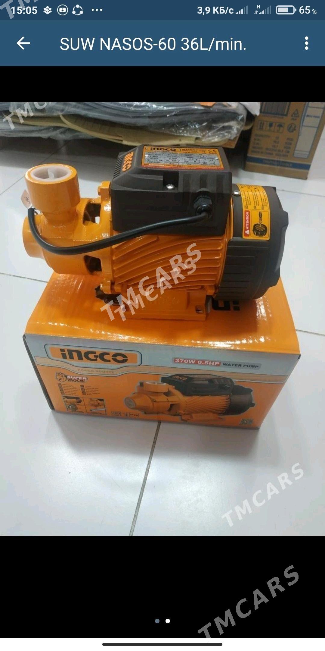SUW NASOS 60-lyk 36L/min - Ашхабад - img 2