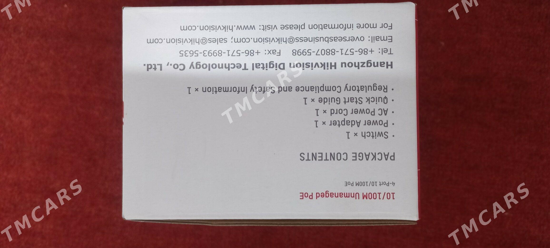 hikvision poe swic 4 kameralyk - Aşgabat - img 1