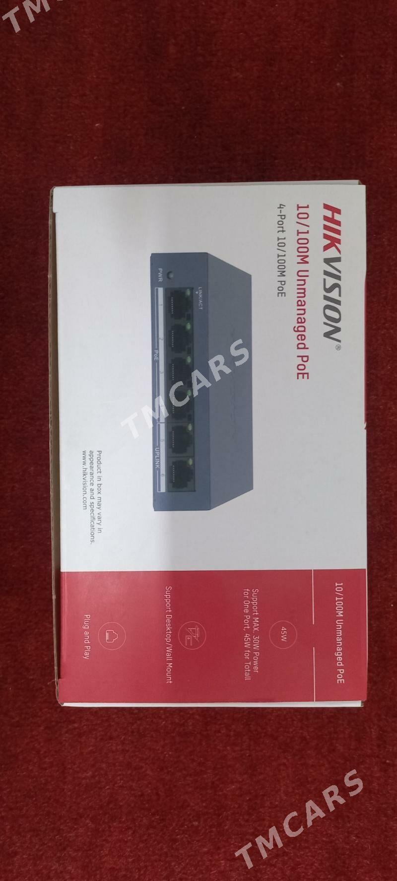 hikvision poe swic 4 kameralyk - Aşgabat - img 3