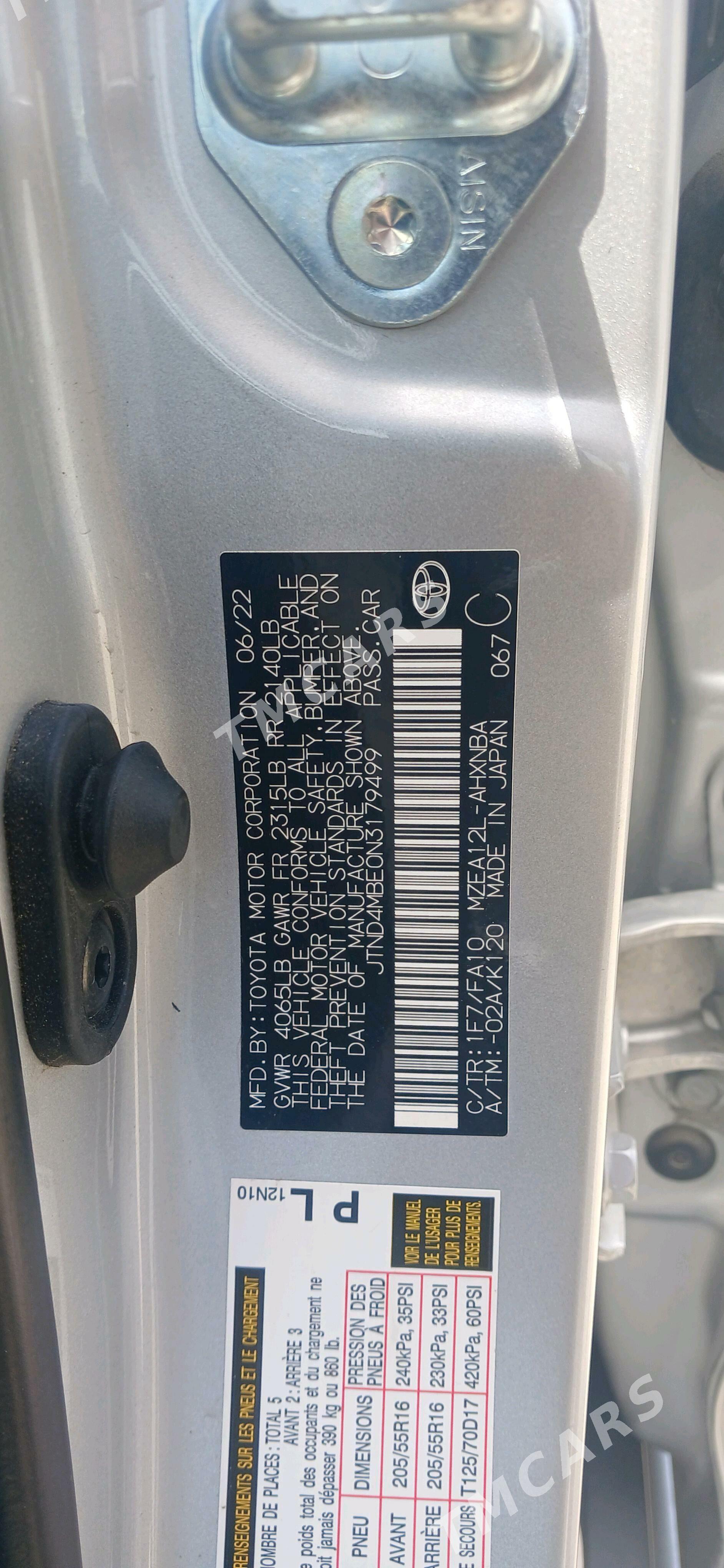 Toyota Corolla 2022 - 220 000 TMT - Mary - img 9