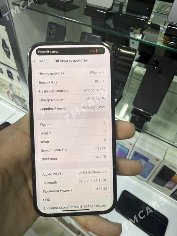 iPhone14pro black 87%ZA128gb - Ашхабад - img 5