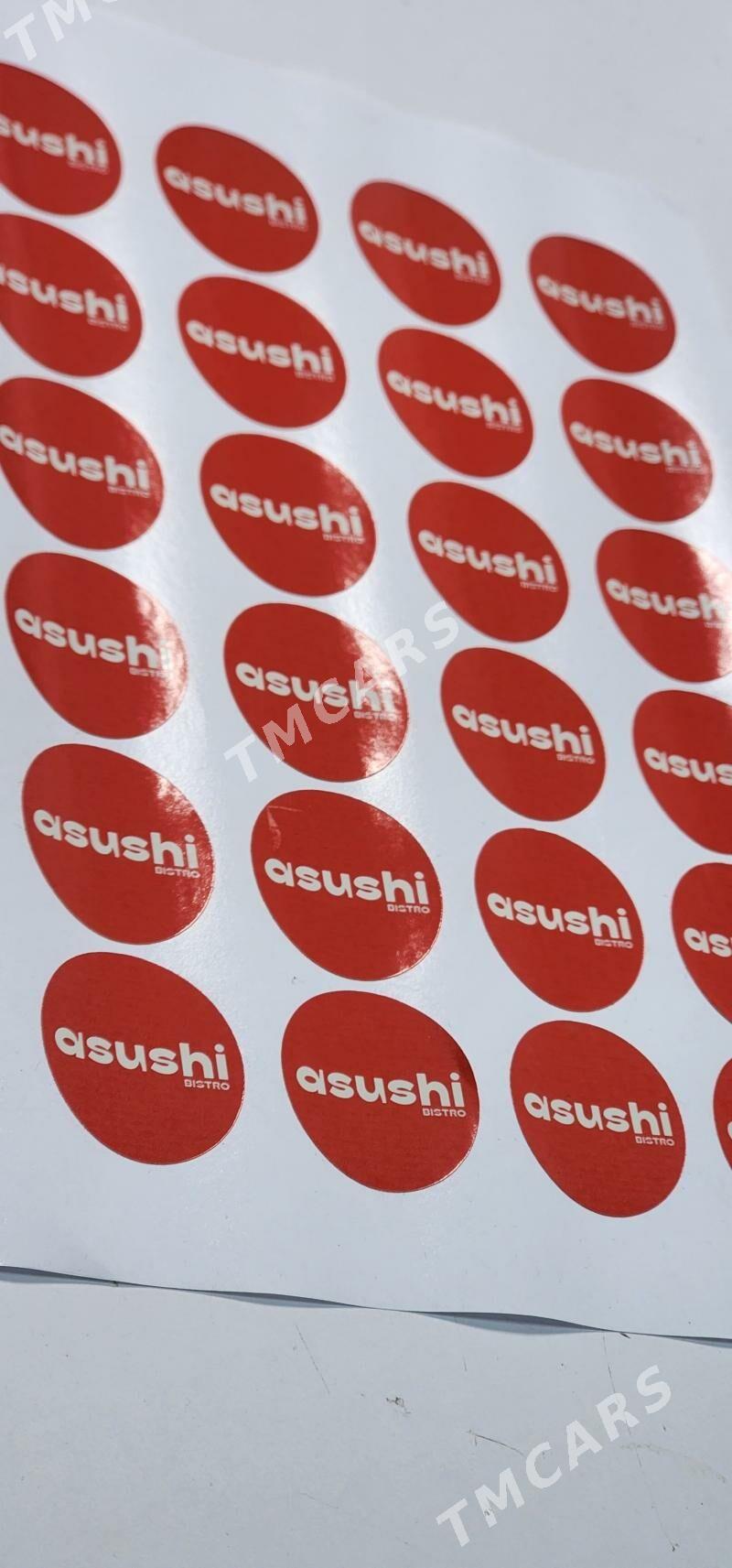 STIKER NAKLEYKA WIZITKA REKLAM - Ашхабад - img 10