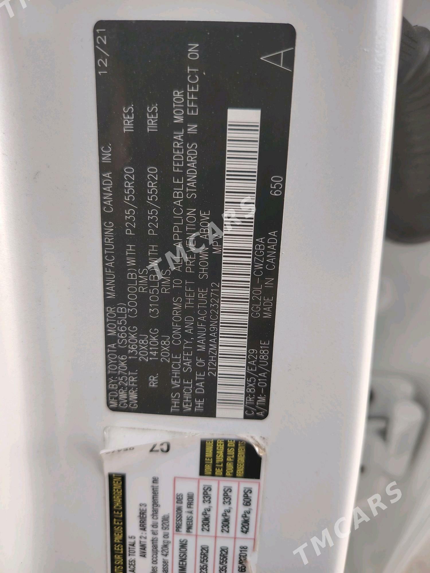 Lexus RX 350 2022 - 520 000 TMT - Туркменабат - img 5
