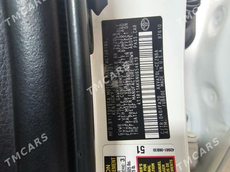 Toyota Camry 2021 - 345 000 TMT - Gagarin köç, köne Howa menzili - img 5