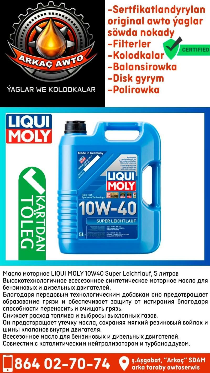 LIQUI MOLY NEMES YAGLARY 🇩🇪 - Aşgabat - img 2