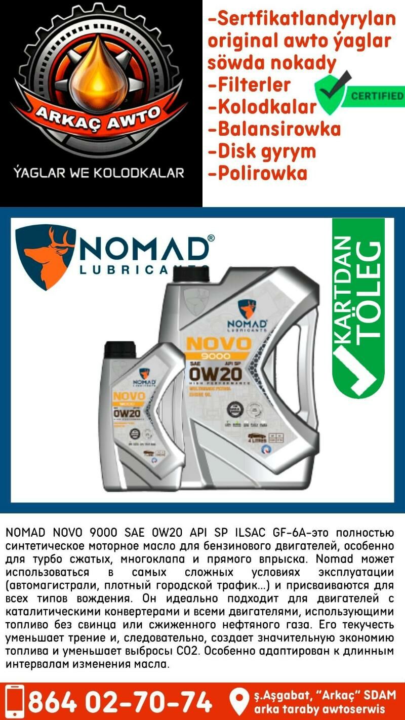 NOMAD ORIGINAL YAGLARY МАСЛО - Aşgabat - img 2