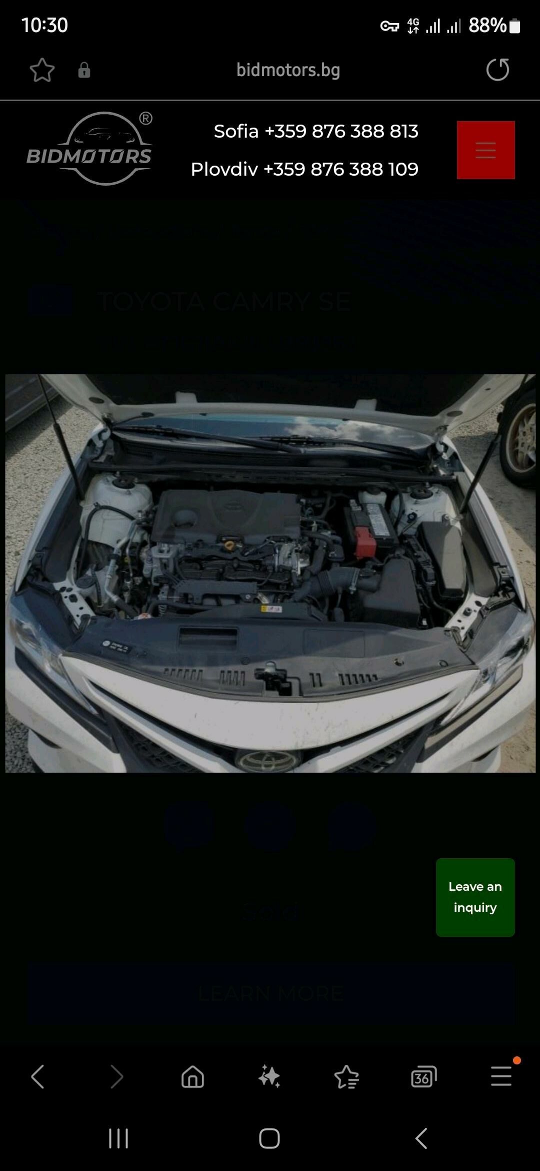 Toyota Camry 2020 - 334 000 TMT - Ашхабад - img 4