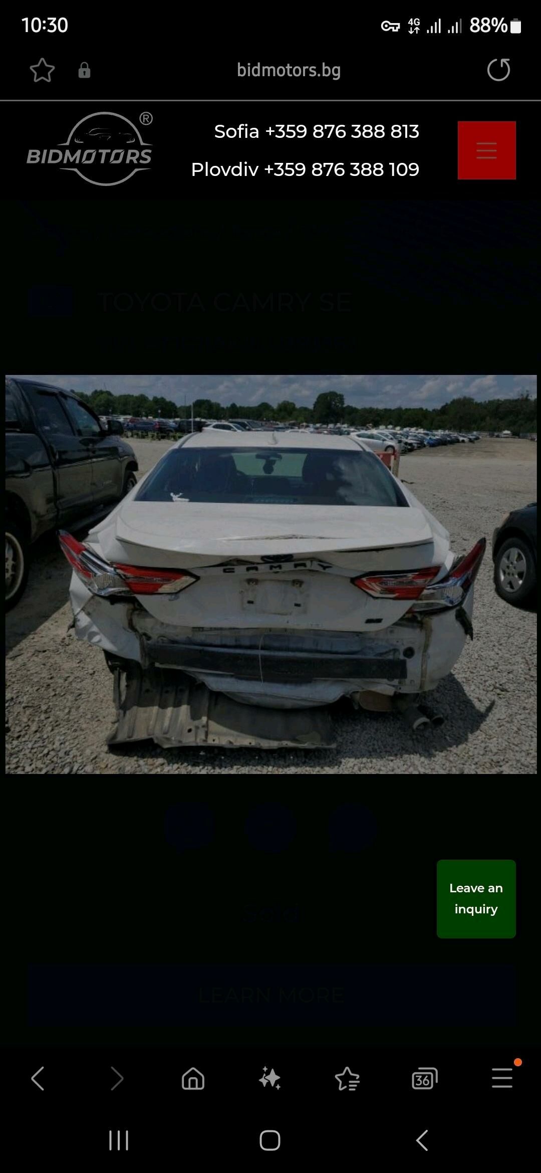 Toyota Camry 2020 - 334 000 TMT - Ашхабад - img 5
