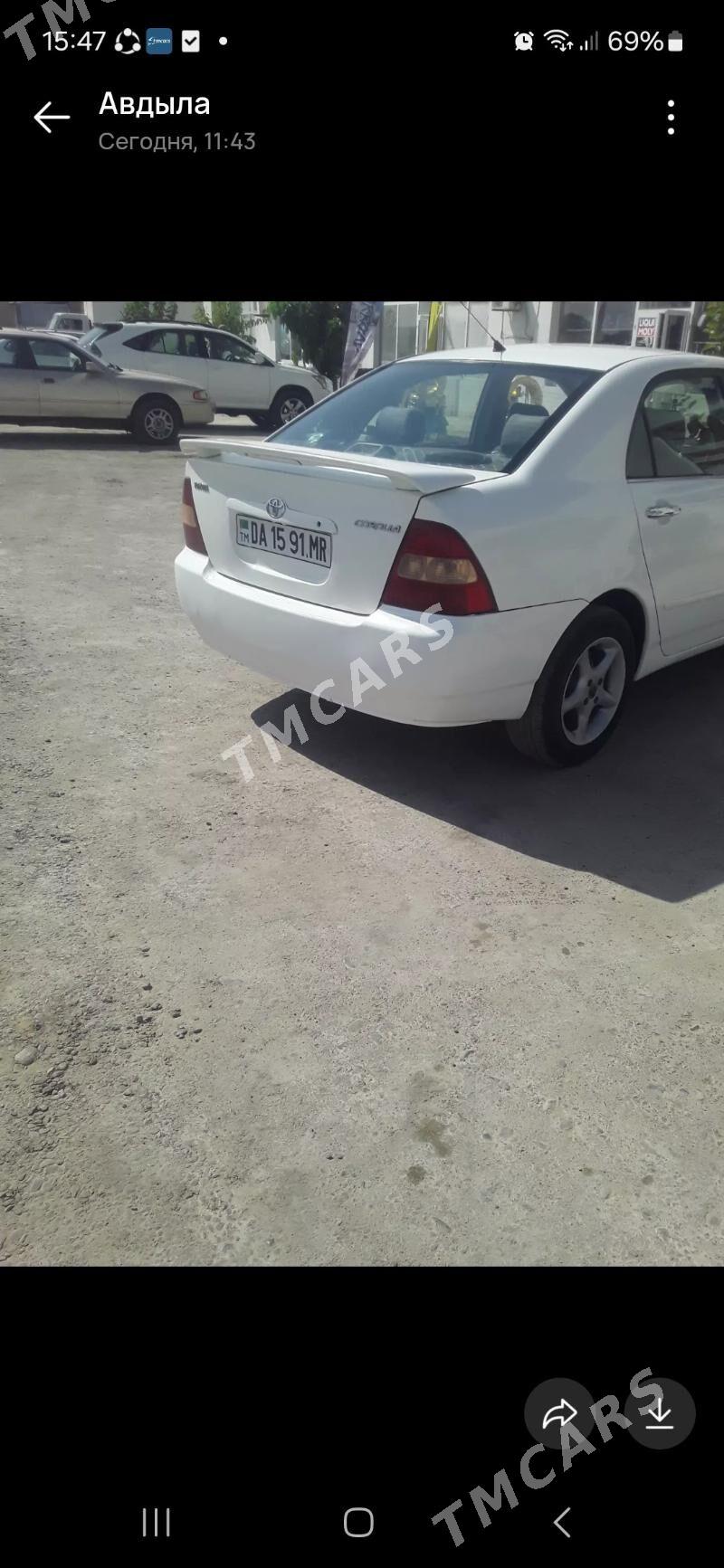 Toyota Corolla 2002 - 67 000 TMT - Мары - img 2