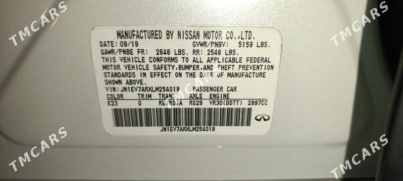 Infiniti Q50 2019 - 325 000 TMT - Aşgabat - img 7