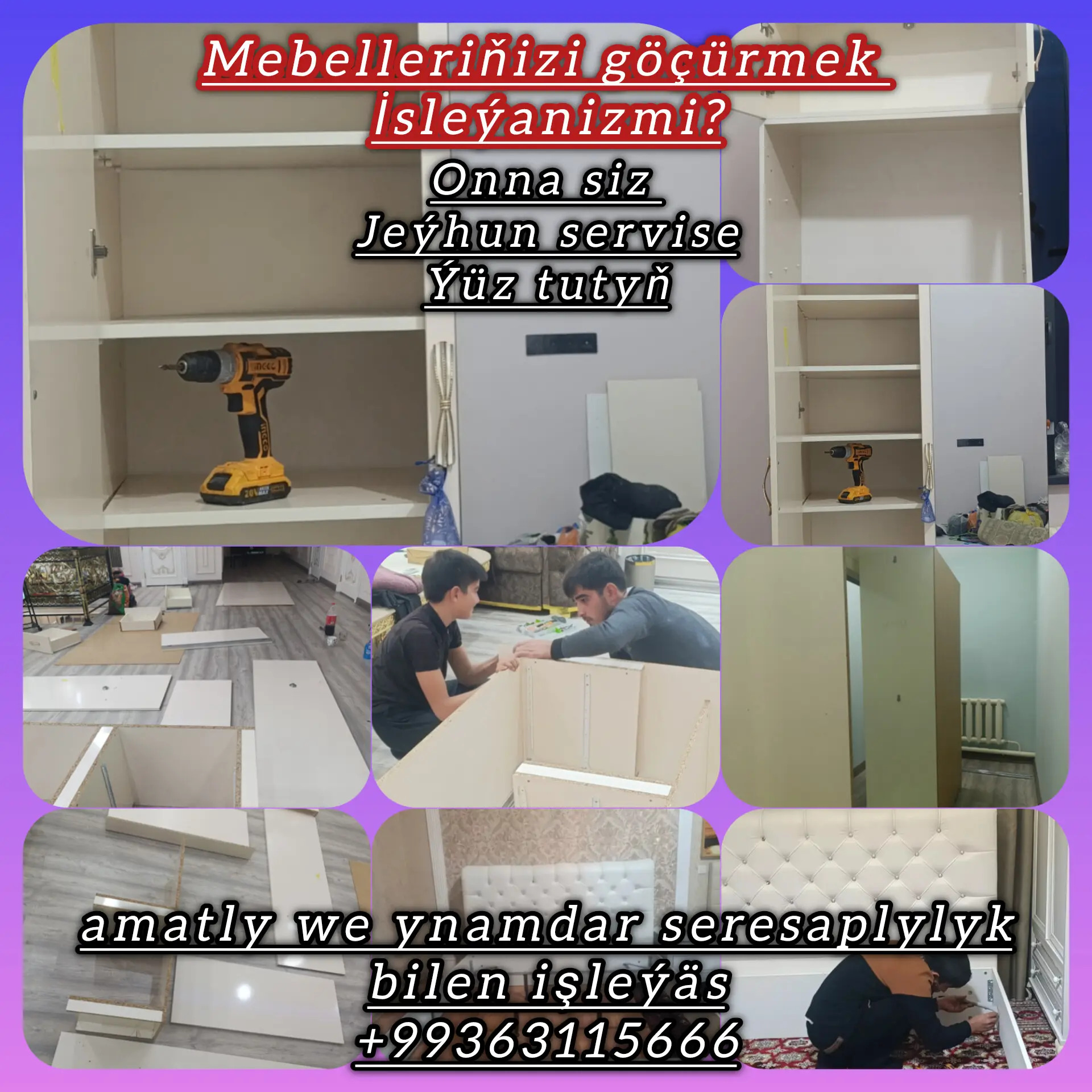 OFİS WE ÖÝ GOCURMEK HYZMATY - Багир - img 5