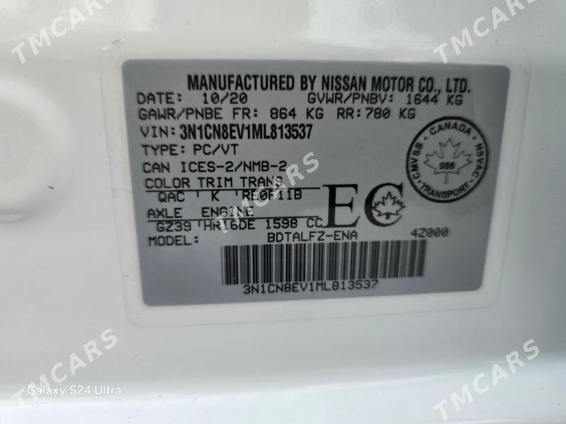 Nissan Versa 2020 - 191 000 TMT - Ашхабад - img 10
