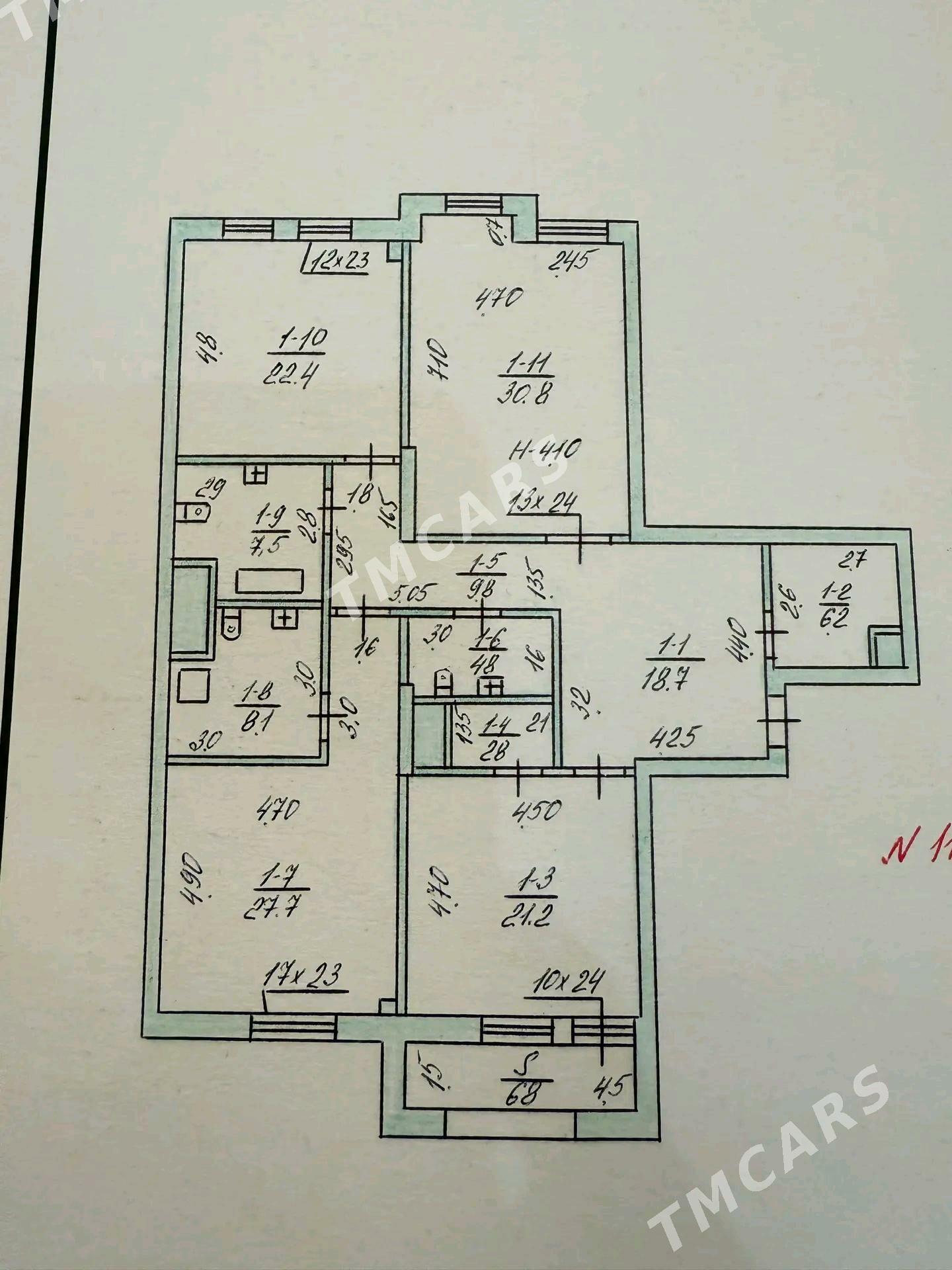 cehow elitka 3 komnat satlyk - Ашхабад - img 10