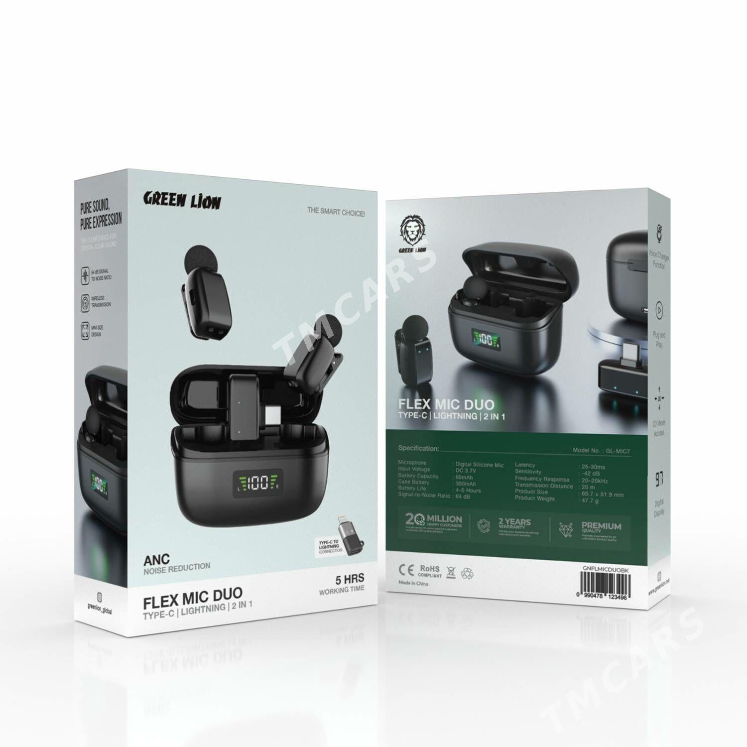 Микрофон Green Lion Fex Mic Duo 2in1 - Aşgabat - img 3
