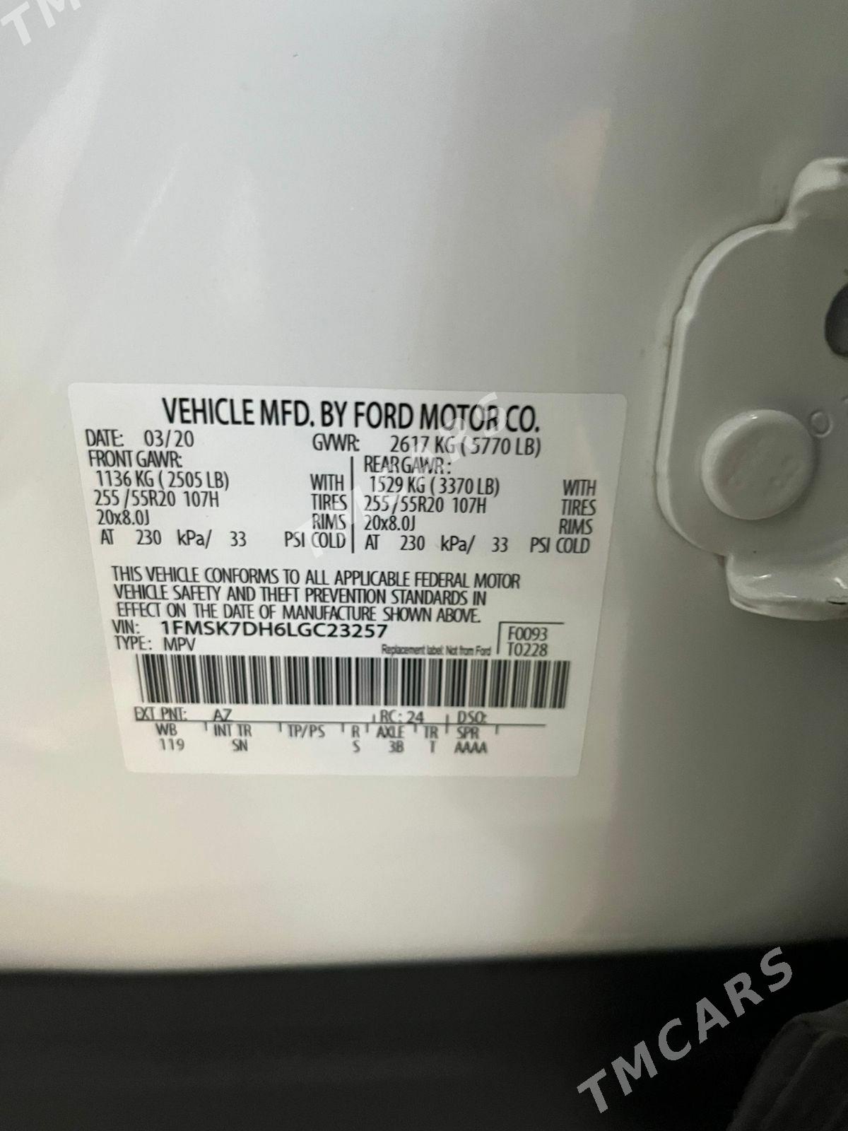 Ford Explorer 2020 - 420 000 TMT - Aşgabat - img 4