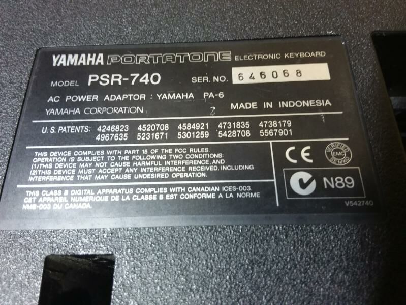 YAMAHA PSR 740 - 1 mkr - img 4