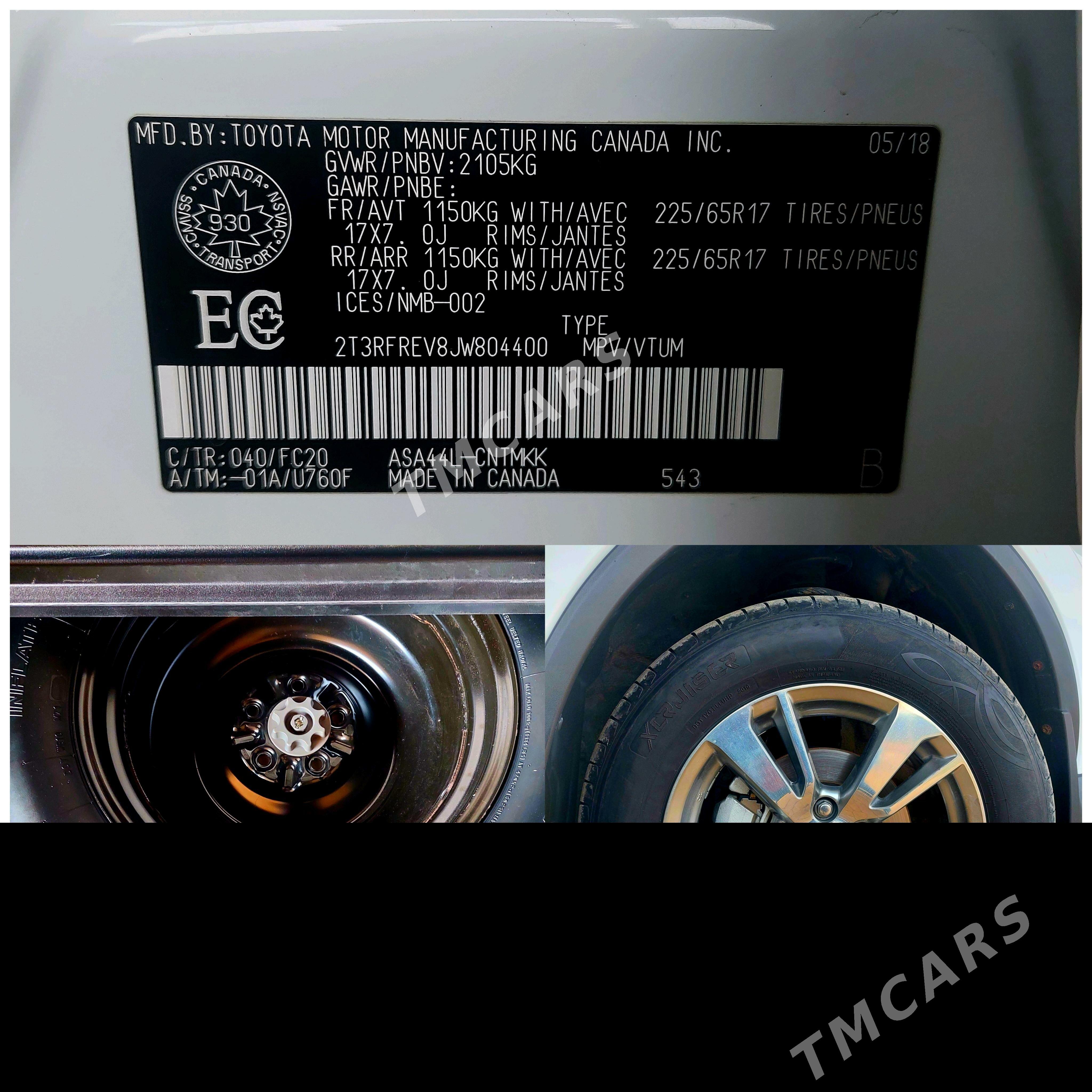 Toyota RAV4 2018 - 325 000 TMT - Халач - img 7