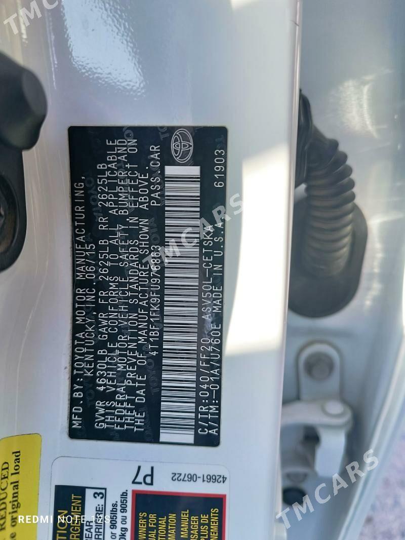 Toyota Camry 2016 - 270 000 TMT - Мары - img 6