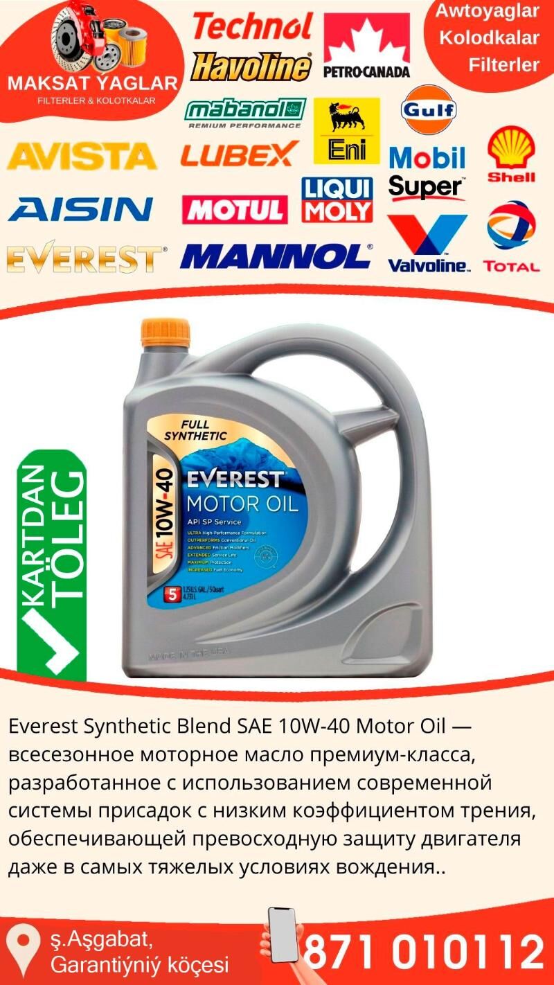 EVEREST ORIGINAL MOTOR YAGLARY - Aşgabat - img 3