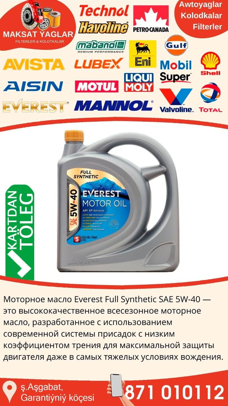 EVEREST ORIGINAL MOTOR YAGLARY - Aşgabat - img 6