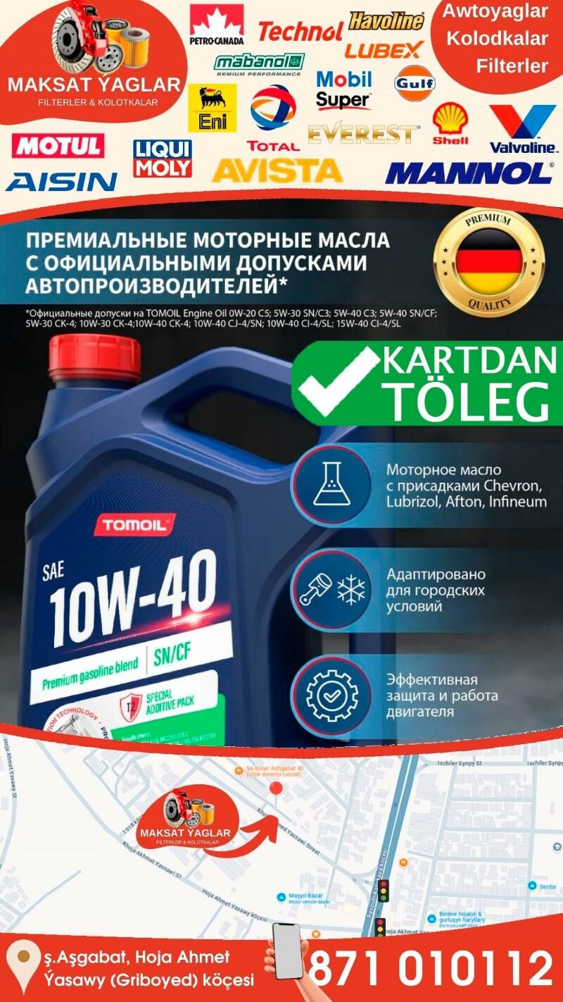 MOTOR YAGY TOMOIL МОТОРНОЕ МАС - Aşgabat - img 4