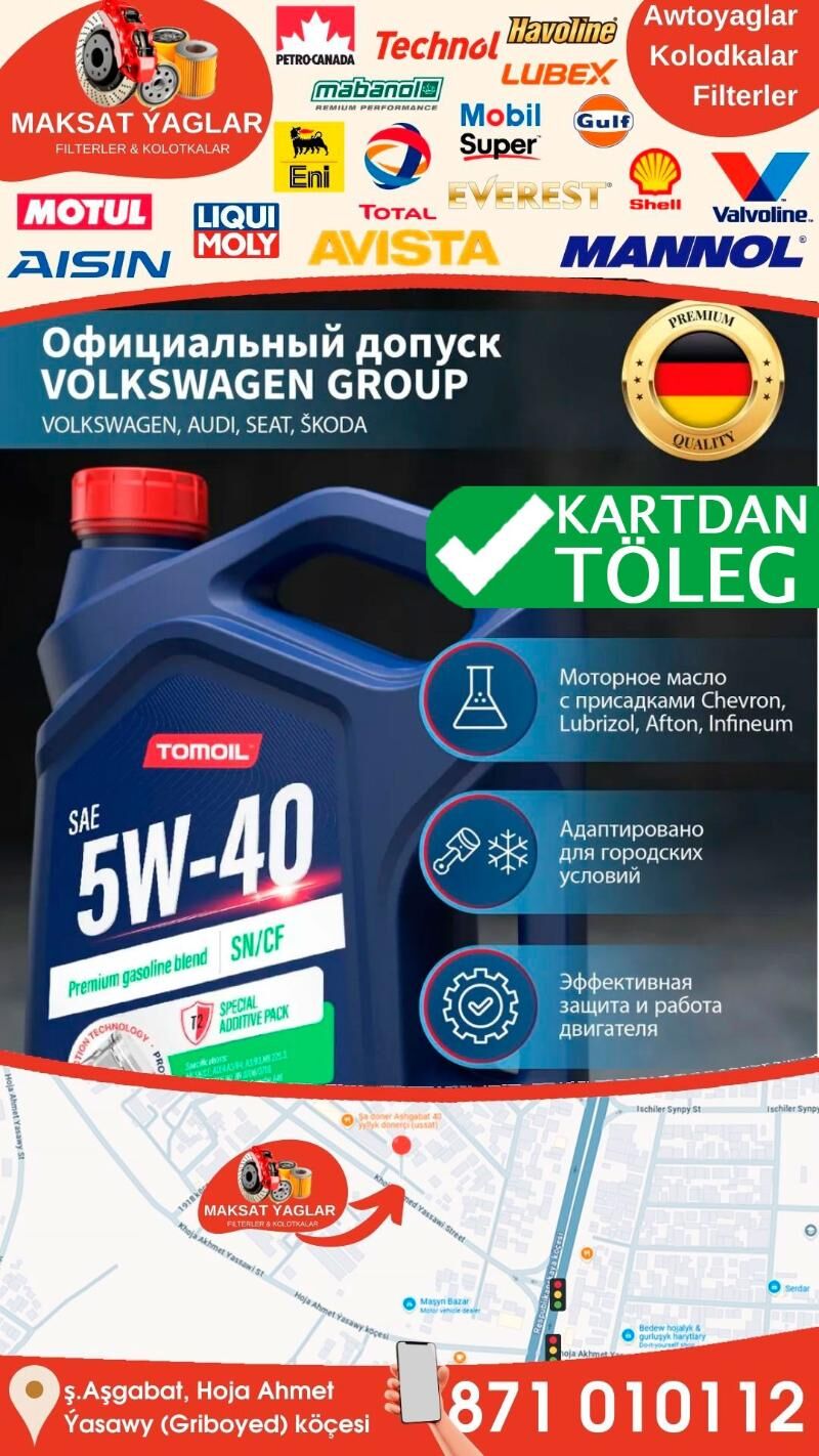 MOTOR YAGY TOMOIL МОТОРНОЕ МАС - Aşgabat - img 2
