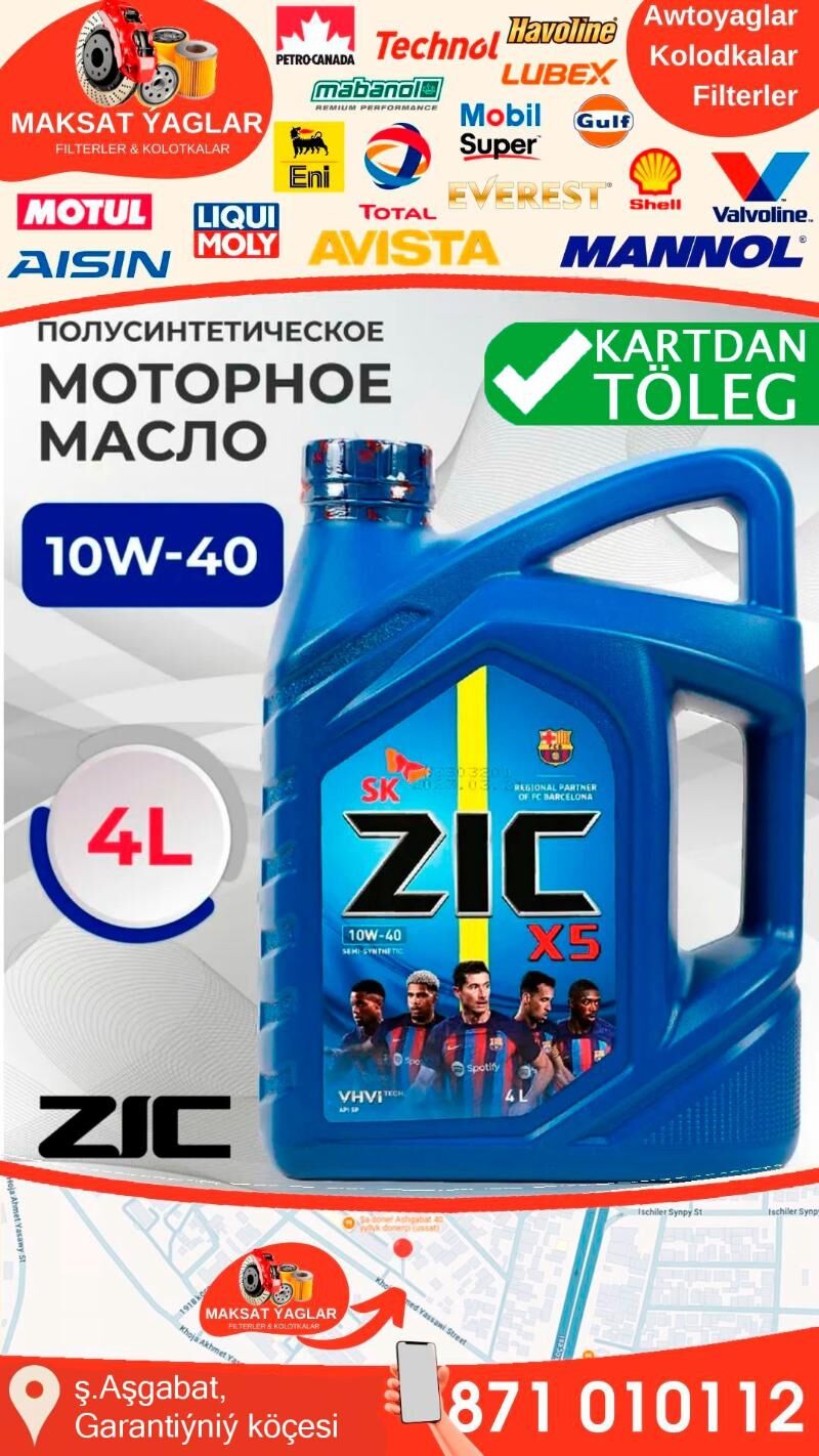 MOTOR YAGY ZIC МОТОРНОЕ МАСЛО - Aşgabat - img 1