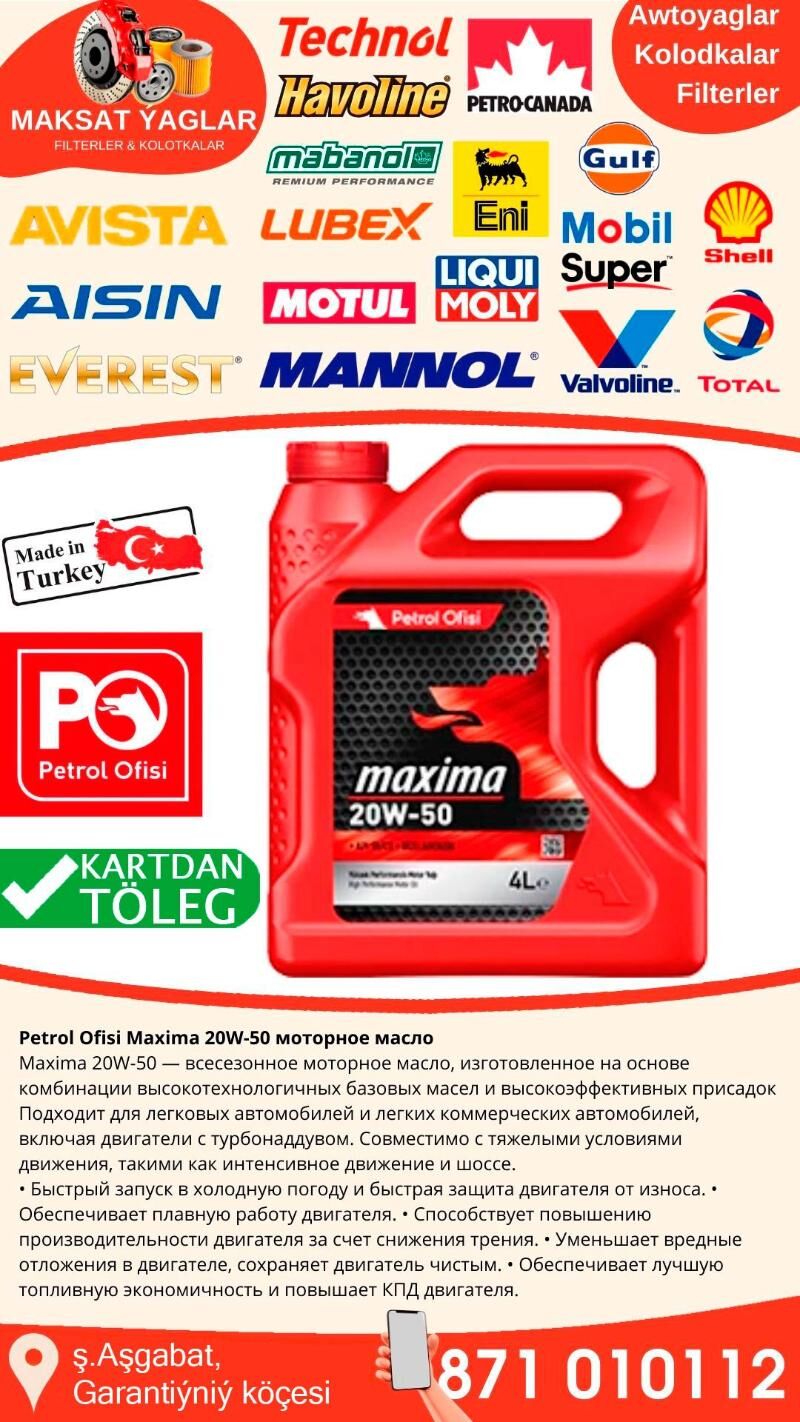 PETROL OFISI MOTOR YAGLARY - Aşgabat - img 3